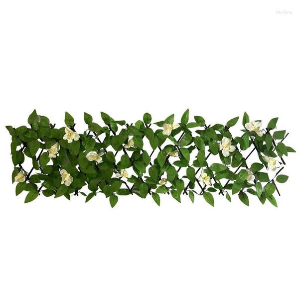 Fleurs décoratives Artificielle Topiaire Haie Confidentialité Plante Clôture Portable Verdure Panneau Écran Pour Balcon Pelouse Porche Jardin Décoration