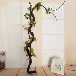 Fleurs décoratives arbre artificiel branche décor de la maison 100/140 / 180 cm de faux rotin en bois de vigne de la vigne