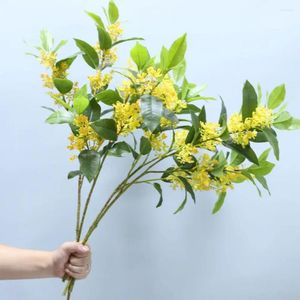 Fleurs décoratives arbre artificiel branche osanthus parfum