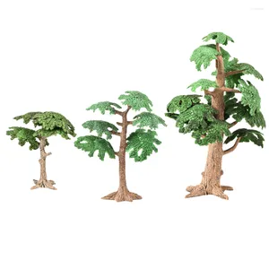 Decoratieve bloemen kunstmatige bomenplanten ornament nep outdoor pine miniatuur boom cipres mini decor struiken gebladerte groene micro