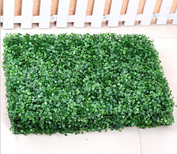 Fleurs décoratives Gazon Artificiel 40 60cm1pcs Simulation Plastique Milan Grass Home Mat