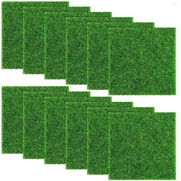 Fleurs décoratives gazon artificiel Miniature paysage jardin 10/20/30 pièces pelouse Mini jardinage accessoires de mariage accessoires bricolage maison tapis