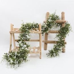 Fleurs décoratives guirlande de vigne artificielle toile de fond de mariage arche plante verte décoration de jardin extérieur