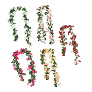 Fleurs décoratives vigne artificielle verterie guirlande 180 cm vignes roses pour arc arc table centrales décoration de cheminée