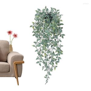 Decoratieve bloemen kunstmatige wand gemonteerde planten gesimuleerde potgroene faux bladeren lente binnensoor plank decoraties woonkamer
