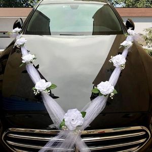 Decoratieve bloemen kunstmatige bruiloft auto decoraties zuignap elegante Europese stijl bloem voor elk