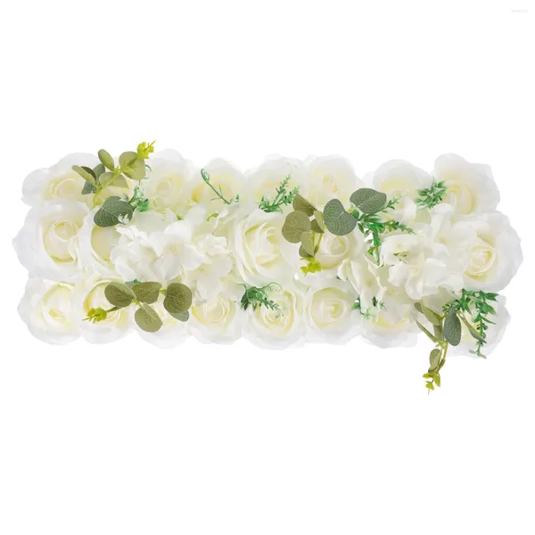 Fleurs décoratives artificielles pour décoration de mariage, Rose, produit fini, Simulation de faux ornement en soie