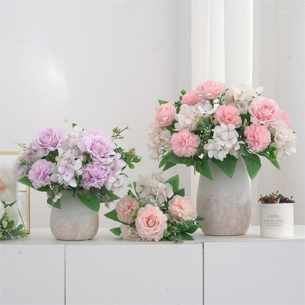Fleurs décoratives décoration de mariage artificielle Rose fleur mur petit pour artisanat fête fausses décorations fournitures de fête maison