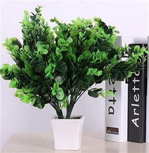 Fleurs décoratives Artificiales Boxwood Tides Artificial Greenery STEM PLANTES UV Résistant Fausse plante Ferme Home Garden Wedding4007816
