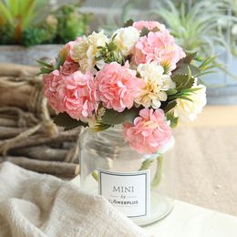Fleurs décoratives fleur artificielle 30 CM chrysanthème Rose maison fête de mariage décoration mariée bouquet bricolage mur soie faux