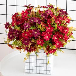 Decoratieve Bloemen Herfst Kunstmatige Springende Orchidee Madeliefjes Boeket Tuin Bruiloft Scène Decoratie Zijde Arrangement Thuis Feestartikelen