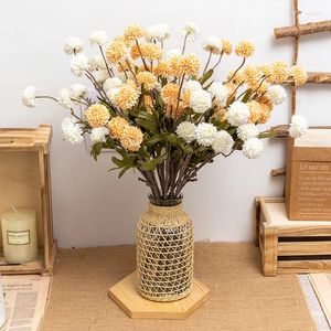 Decoratieve bloemen herfst kunstmatige stekelige tak boeket zijden feest huis bruiloft woonkamer decoratie benodigdheden hortensia nep planten