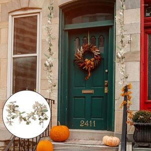 Decoratieve bloemen Herfst Witte Maple Vine Easy Care Harvest Decor Uniek ontwerp Rattan Aarde toongebladerte voor Thanksgiving Halloween