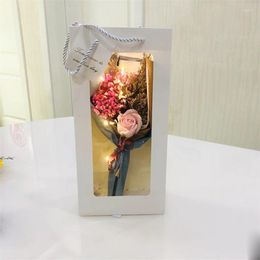 Decoratieve bloemen Gipskruid Zeep Rozenboeket Kunstbloem Moederdag Valentijnscadeau