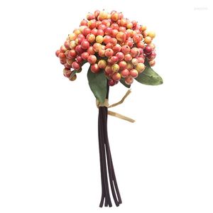 Decoratieve bloemen bonen tak bessen kunstmatige bloem fruit bezorging zijden export huisdecoratie boerderij decor jaar schuim