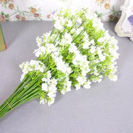 Decoratieve bloemen Beatife kunstmatige baby's adembloem gypsophila nep siliconenplant voor trouwhuis el feestdecoratie