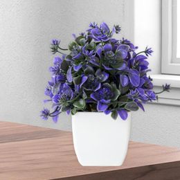 Decoratieve bloemen Mooie kunstplant Natuurlijke kleur Nooit verwelken Imitatie gesimuleerde Bonsai Tuindecoratie Pot