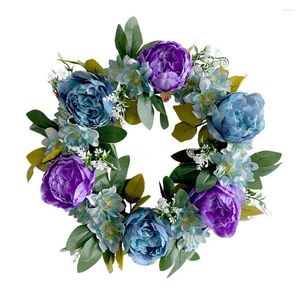 Fleurs décoratives belle guirlande artificielle en plastique guirlande écologique accrocheuse Po Prop