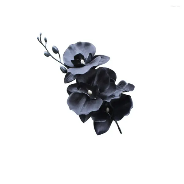 Fleurs décoratives beaux fleurs en plastique réaliste durable fraîche gardien de phalaenopsis tissu plante artificielle pour le salon