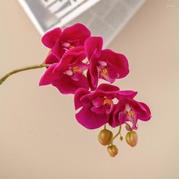 Decoratieve bloemen Mooie po rekwisieten nep vlinder orchidee geen waterbloembruiloft pography kunst simulatie