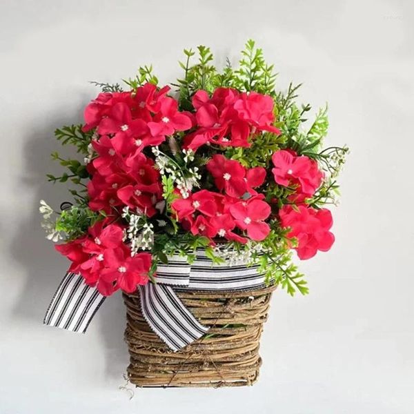 Fleurs décoratives belles plantes en pot décorations d'intérieur paniers de fleurs artificielles naturelles et vertes décors pour les fêtes de mariage