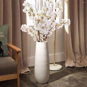 Decoratieve bloemen bloesem takken kunstmatige kersenboom stengels faux vase arrangementen voor bruiloft thuisdecoret set van 3