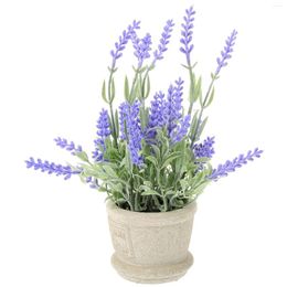 Decoratieve Bloemen Bluebonnet Kunstmatige Potplanten Buiten Kantoor Decoratie Lavendel Thuis