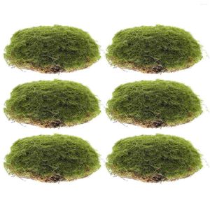 Fleurs décoratives Bonsai Stone Decor Artificial Moss Rocks Micro Green Landscape Imitated Mossy Ornement