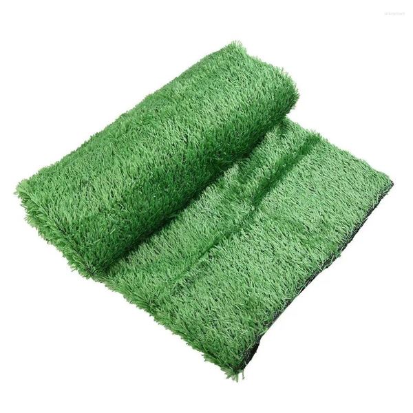 Tapis de gazon artificiel Durable de marque de fleurs décoratives, épaisseur de 2cm, bricolage pour accessoires de jardinage scolaire, aire de jeux verte pour la maternelle allongée