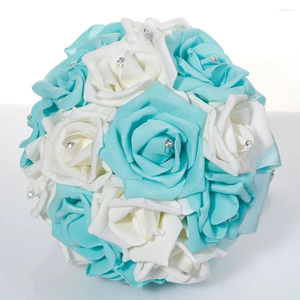 Fleurs décoratives Bouquet de mariée Bridesmaid Mariage Rigiane Party Holding Supplies Artificiel pour le
