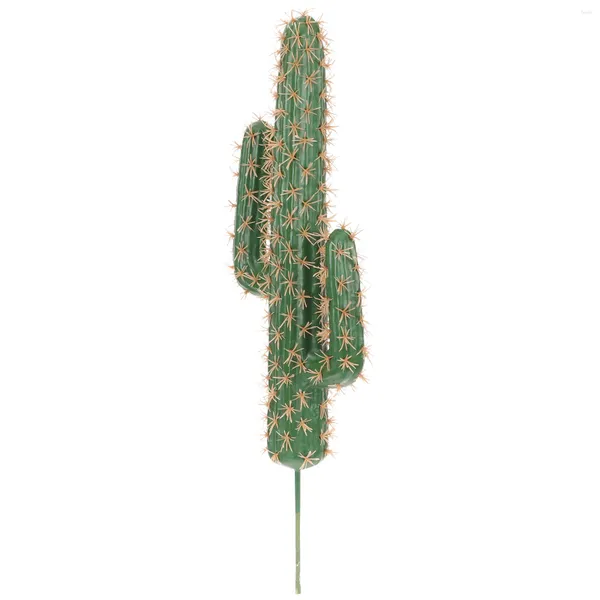 Fleurs décoratives Cactus Artificielle Faux Succulent Faux Fleur Ornements Décor Cactus Jardin Réaliste Arrangement Pics Bonsaï Tige