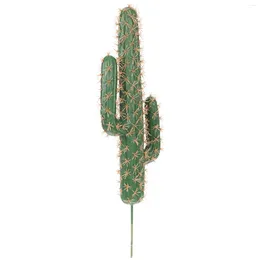 Flores decorativas Modelo de cactus Realista Suculentas vivas Plantas suculentas artificiales Escritorio espinoso