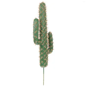 Flores decorativas Modelo de cactus Realista Suculentas vivas Plantas suculentas artificiales Escritorio espinoso