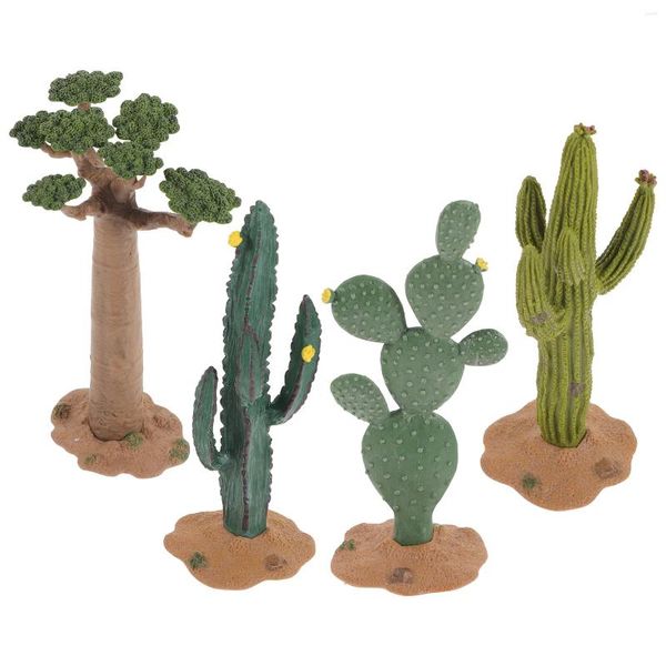 Fleurs décoratives Cactus mousse plantes artificielles accessoire barbelé ornement simulé plastique paysage décor épineux