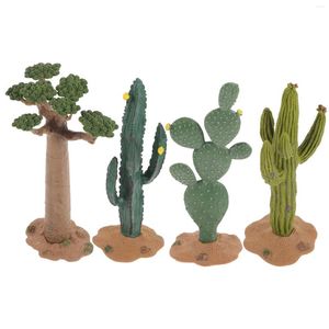Fleurs décoratives Cactus mousse Cutainsforchambre modélisation Statue délicate faux décor de bureau en plastique simulé Bling