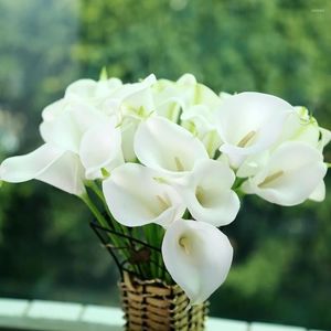 Fleurs décoratives Calla Lily 2023 fleur artificielle PU Real Touch décoration de la maison 50 pcs/lot Bouquet de mariage