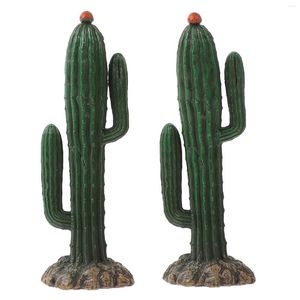 Decoratieve bloemen Auto Cactus Decoratie Palm Tree (Dwarf)) Kunstmatige plant Micro -landschaps ornament