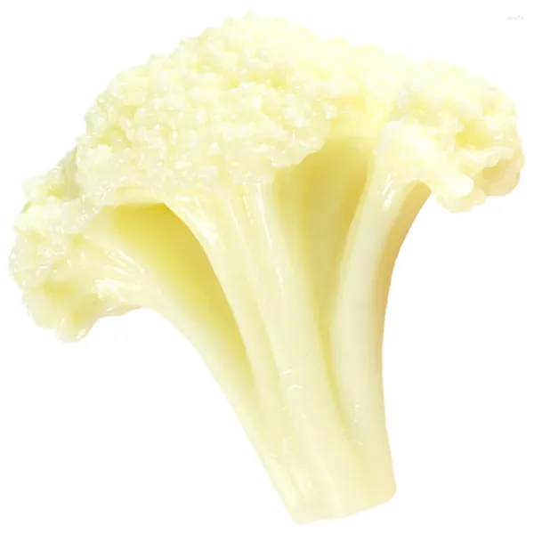 Fleurs décoratives Modèle de chou-fleur simulé broccoli faux aliments artificiels de légumes artificiels fruits et légumes simulation plastique
