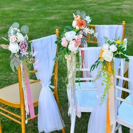 Fleurs décoratives Chaise chaise