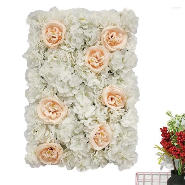 Fleurs décoratives Champagne Rose Flower Mur décor Colt de feu Roantic Wedding Decoration Birthday Party Shop Fenêtre Artificiels Panneaux