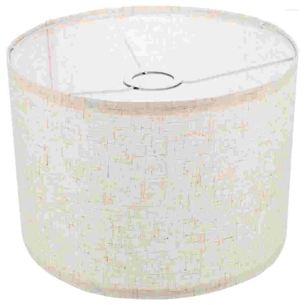 Fleurs décoratives lustre ferme luminaires abat-jour en lin abat-jour table usage domestique textile chambre ampoule cage garde détachable