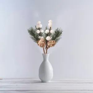 Fleurs décoratives de Noël fleur de baie branche