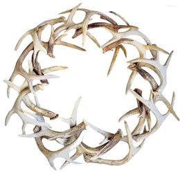 Decoratieve bloemen Kerstmis Decoratie Huisdecoraties Home Antlers Deur Wand hanger krans voor ornamenten hars Xmas