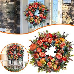 Decoratieve bloemen Kerstdecoraties 2024 Thuis POEREN POMPINE POMPINE KRIZS TUIN DURE WAART HARVEST FESTIVAL DIY Handgemaakte hangerse navidad