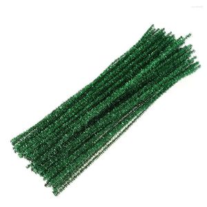 Fleurs décoratives Sticks de bricolage pour l'artisanat 200pcs (vert)