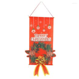 Guirlande décorative de drapeau de jardin de Noël de fleurs accrochant la verticale pour extérieur