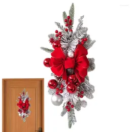 Flores decorativas Venta de liquidación de guirnaldas de Navidad Coronas de árboles seguros para la puerta de la chimenea al aire libre de la puerta delantera y