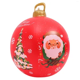 Decoratieve bloemen Kerstmis Decoraties BALL PVC opblaasbare Xmas Regel het Blow Yard Ornament grote kind