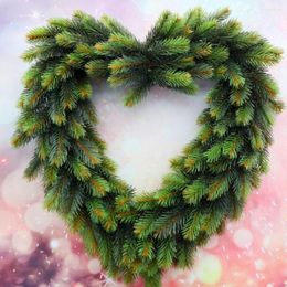 Decoratieve bloemen Kerstmiskrans deur plant muur decor hart ronde slingers