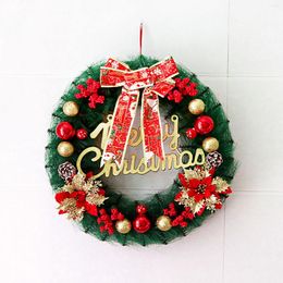 Decoratieve bloemen Kerstmis Wall ornament slingerdecoratie deur krans heden home decor magnetische haak